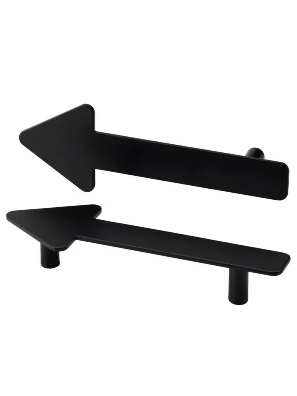 IKEA Jarnsparv Handles Black Arrow Drawer / Cabinet Hardware • NWT